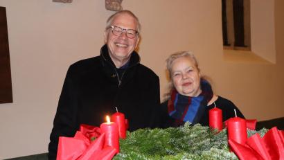 Bild: Rudi Gruber
Zufrieden zeigen sich die beiden Solisten Christoph und Dorothea Zimmermann nach dem Konzert.