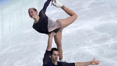 Bild: Hiro Komae/AP/dpa
Minerva Hase und Nikita Volodin belegen im Grand-Prix-Finale den dritten Platz.
