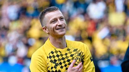 Bild: Bernd Thissen/dpa
Marco Reus ist in Dortmund als Co-Experte bei DAZN im Einsatz. (Archivbild)