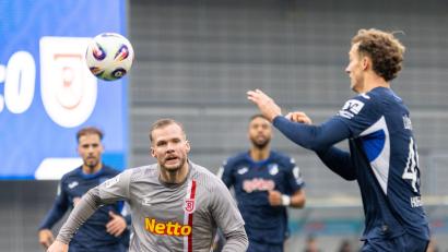 Bild: Sascha Janne
Auch Eric Hottmann (Mitte) vergab eine gute Chance des SSV Jahn in Hoffenheim.