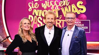 Bild: Julia Feldhagen/RTL/dpa
Das bisherige Trio der RTL-Show „Denn sie wissen nicht, was passiert“.