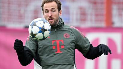 Bild: Sven Hoppe/dpa
Harry Kane beim Training. Gegen Sporting wird der Torjäger wieder starten.