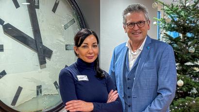 Bild: Stephan Huber
Dr. Harald Hollnberger (rechts) geht als Ärztlicher Direktor des Klinikums St. Marien in Amberg in den Ruhestand, Dr. Ramona König (links) wird seine Nachfolgerin.