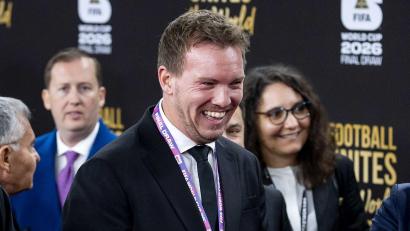 Bild: Koen Van Weel/ANP/dpa
Bundestrainer Julian Nagelsmann freut sich über einfache Gruppengegner.