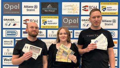 Bild: Florian Dötsch
Die Autoren Philipp Kassel, Nadine Walberer und Fabian Gebhardt (von links) hoffen auf viele 
Zuschauer.