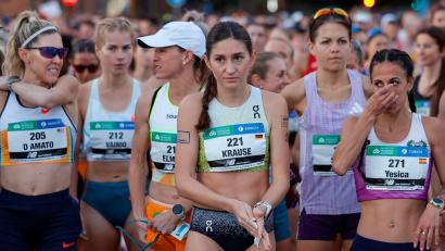 Bild: David Gonzalez/dpa
Gesa Krause verfolgt weiter ihre Marathon-Mission.