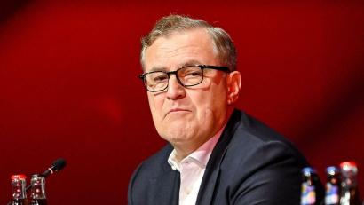 Bild: Harry Langer/dpa
Bayern Münchens Vorstandsvorsitzender Jan-Christian Dreesen hofft auf ein Einlenken des DFB im Zoff um die Frauen-Bundesliga. (Archivbild)