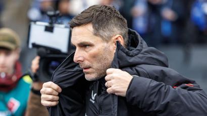 Bild: Andreas Gora/dpa
Hertha-Trainer Stefan Leitl fordert von seinen Profis mehr Intensität auf dem Platz. (Archivbild)