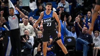 Bild: Phelan M. Ebenhack/AP/dpa
Tristan da Silva ist der einzige deutsche Nationalspieler bei den Orlando Magic, der derzeit einsatzfähig ist.