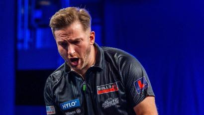 Bild: Sebastian Doppstadt/PDC Europe/dpa
Arno Merk spielt erstmals bei der Darts-WM.