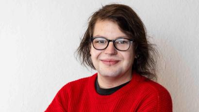 Bild: Patrick Thomas
Robyn Arnold, Kandidatin der Linken für das Amt der Oberbürgermeisterin in Weiden.