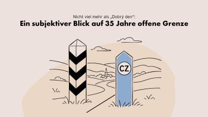 Grafik: Marco Meier
So blicken Wolfgang Würth und Maria Oberleitner auf 35 Jahre offene Grenze.