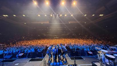 Bild: David Sorgenfrei
Als Vorband von Tream spielten die Rotzlöffl beim Tour-Finale vor 15.000 Zuschauern in der Stuttgarter Hanns-Martin-Schleyer-Halle.
