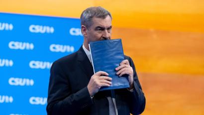 Bild: Sven Hoppe/dpa
Was bedeuten die 83,6 Prozent für Markus Söder und die CSU?