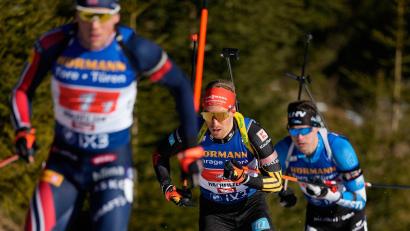 Bild: Matthias Schrader/AP/dpa
David Zobel musste in die Strafrunde.