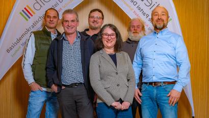 Bild: Fabian Hoffmann/exb
Diese Kandidaten hat die Partei dieBasis in Schwarzenfeld aufgestellt.