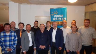 Bild: Peter Dotzler
Die Kandidatenliste der Freien Wähler in Gebenbach mit Bürgermeisterkandidaten, Gemeinderatskandidaten und Gästen. Von links: Jan Masek, Franz Gottschalk Günther Frieser, Bernhard Heinisch, Stefan Kroher, Peter Dotzler, Annette Schöpf, Hans Martin Grötsch, Hans Jürgen Zintl, Jaro Jungman, Albert Geitner und Christian Weber.