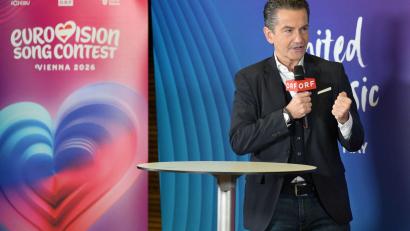 Bild: Harald Schneider/APA/dpa
ORF-Chef Roland Weißmann hofft auf eine baldige Rückkehr der fünf Länder, die 2026 den ESC boykottieren wollen.