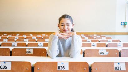 Bild: Benjamin Westhoff/dpa
Mit gerade mal elf Jahren hatte Lina Heider im Sommer ihr Abi-Zeugnis in der Tasche.