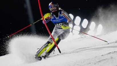 Bild: Pier Marco Tacca/AP/dpa
Emma Aicher war nach ihrem Abfahrtssieg von St. Moritz auch im Slalom von Courchevel bestens aufgelegt.