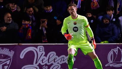 Bild: Rudy Garcia/AP/dpa
Ter Stegen konnte sich spät auszeichnen.