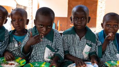 Bild: Socialis for The Gambia
Schulkinder der Vereinsschule in Gambia.