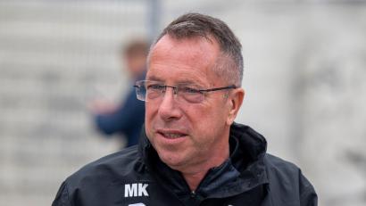 Bild: Peter Kneffel/dpa
Trainer Kauczinski und seine Münchner „Löwen“ unterliegen daheim gegen Verl. (Archivbild)