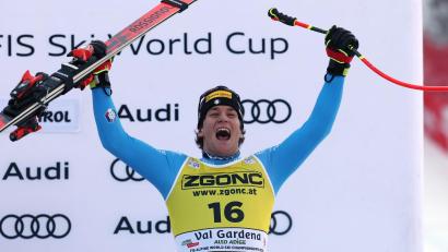 Bild: Alessandro Trovati/AP/dpa
Giovanni Franzoni fuhr in Gröden erstmals aufs Podest.