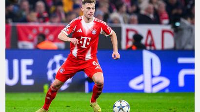 Bild: Tom Weller/dpa
Der Fuß schmerzt zu sehr: Joshua Kimmich fehlt dem FC Bayern zum Jahresabschluss. (Archivbild)