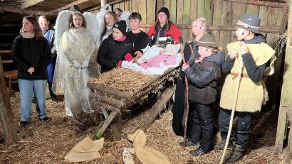 Bild: mma
Zentrales Geschehen bleibt das Krippenspiel zu Jesus Geburt.