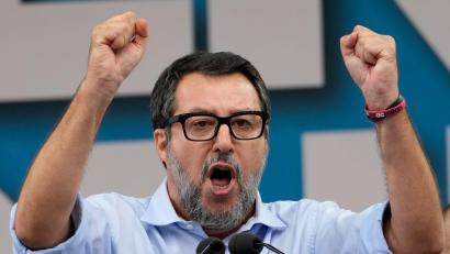 Bild: Antonio Calanni/AP/dpa
Matteo Salvini spricht von „Schande“. (Archivbild)