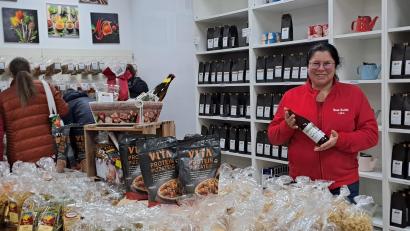 Bild: gis
Lydia Steiner ist froh über den neuen Shop in Fichtelberg.