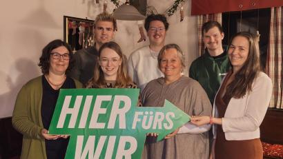 Bild: gri
Die Kandidaten der ersten Grünen-Liste in der Gemeinde Freudenberg (von links): Julia Simbek, Bastian Schießlbauer, Franziska Kraus, Johannes Altmann, Astrid Knab, Max Märkl und Stefanie Hirn.