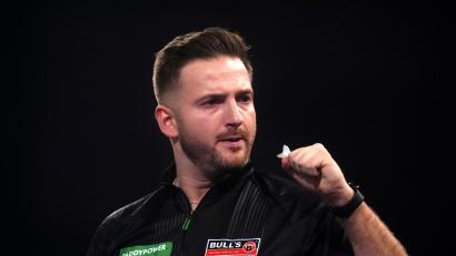 Bild: Adam Davy/PA Wire/dpa
Merk bejubelt den Gewinn des ersten Satzes.