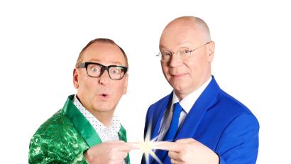 Bild: exb
Volker Heißmann (links) und Martin Rassau kommen nach Amberg und Weiden.