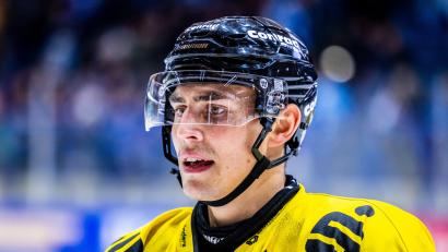 Bild: Tobias Neubert
Der ehemalige Weidener Daniel Bruch fühlt sich bei den Krefeld Pinguinen pudelwohl.