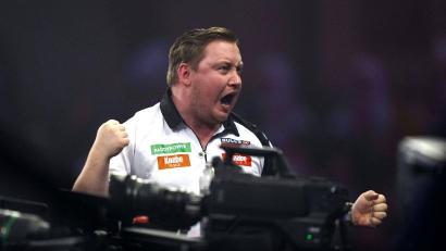 Bild: Bradley Collyer/PA/AP/dpa
Martin Schindler trifft nun auf Ryan Searle. (Archivbild)