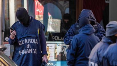 Bild: Claudio Furlan/LaPresse via AP/dpa
In Italien sind Ermittler gegen mutmaßliche Unterstützer der Hamas vorgegangen.