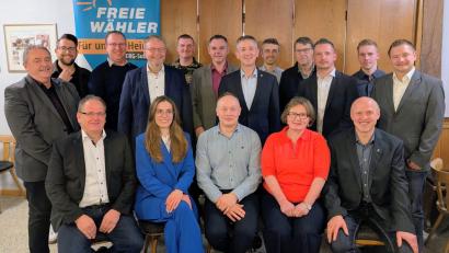 Bild: Horst Lihl
Die nominierten Kandidaten der Freien Wähler Ursensollen .