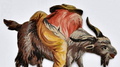 Bild: Thomas Sporrer 
Der älteste Tirschenreuther Goaßreiter, gemalt von Maurus Fuchs im Jahre 1797. Ist er der Urvater der Krippenfigur?