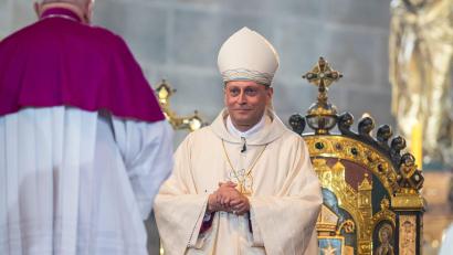 Bild: Daniel Vogl/dpa
Der Bamberger Erzbischof Gössl blickt auf das Heilige Jahr 2025 zurück. (Archivbild)