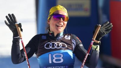 Bild: Karl-Josef Hildenbrand/dpa
Coletta Rydzek beendet die Tour de Ski vorzeitig. (Archivbild).