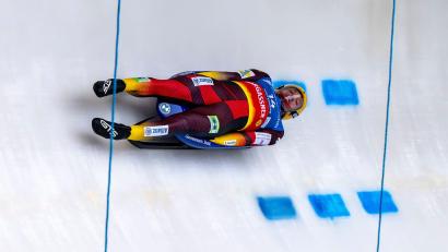 Bild: David Inderlied/dpa
Felix Loch dominiert im Einsitzer. (Archivbild)