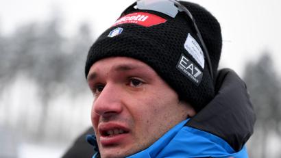 Bild: Hendrik Schmidt/dpa
Bei der Erinnerung an seinen Freund weint Tommaso Giacomel.