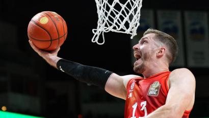 Bild: Soeren Stache/dpa
Andreas Obst führte die Bayern-Basketballer am Mittwoch zum Sieg. (Archivbild)
