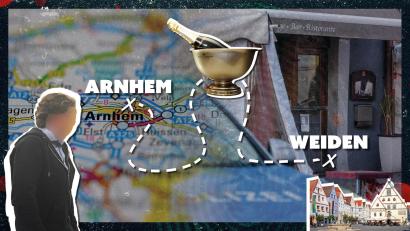 Bildmontage: Franka Eichl
In der neuen Podcast-Folge von „Crime Daheim“ berichtet das Gerichtsteam von Oberpfalz-Medien über den Champagner-Fall aus Weiden: Von der tödlichen Partynacht, über einen gescheiterten Drogenschmuggel bis zum Prozessbeginn.