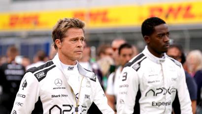 Bild: Tim Goode/Press Association/dpa
Der Rennsportfilm „F1“ mit Brad Pitt hat Chancen auf einen Preis von Hollywoods Produzentenverband. (Archivbild)