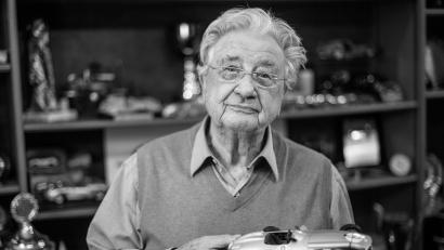 Bild: Fabian Sommer/dpa
Hans Herrmann ist im Alter von 97 Jahren gestorben. (Archivbild)