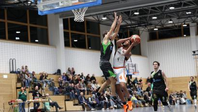 Bild: Dieter Jäschke
Der Einsatz von Aktivposten Rasheed Reams in Leipzig ist noch fraglich.