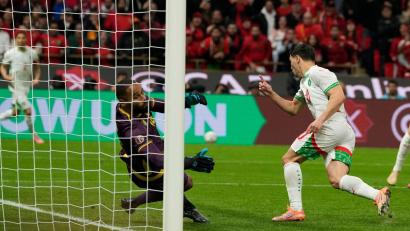 Bild: Mosa'ab Elshamy/AP/dpa
Traf erneut für Marokko: Brahim Díaz (r).